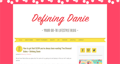 Desktop Screenshot of definingdanie.com